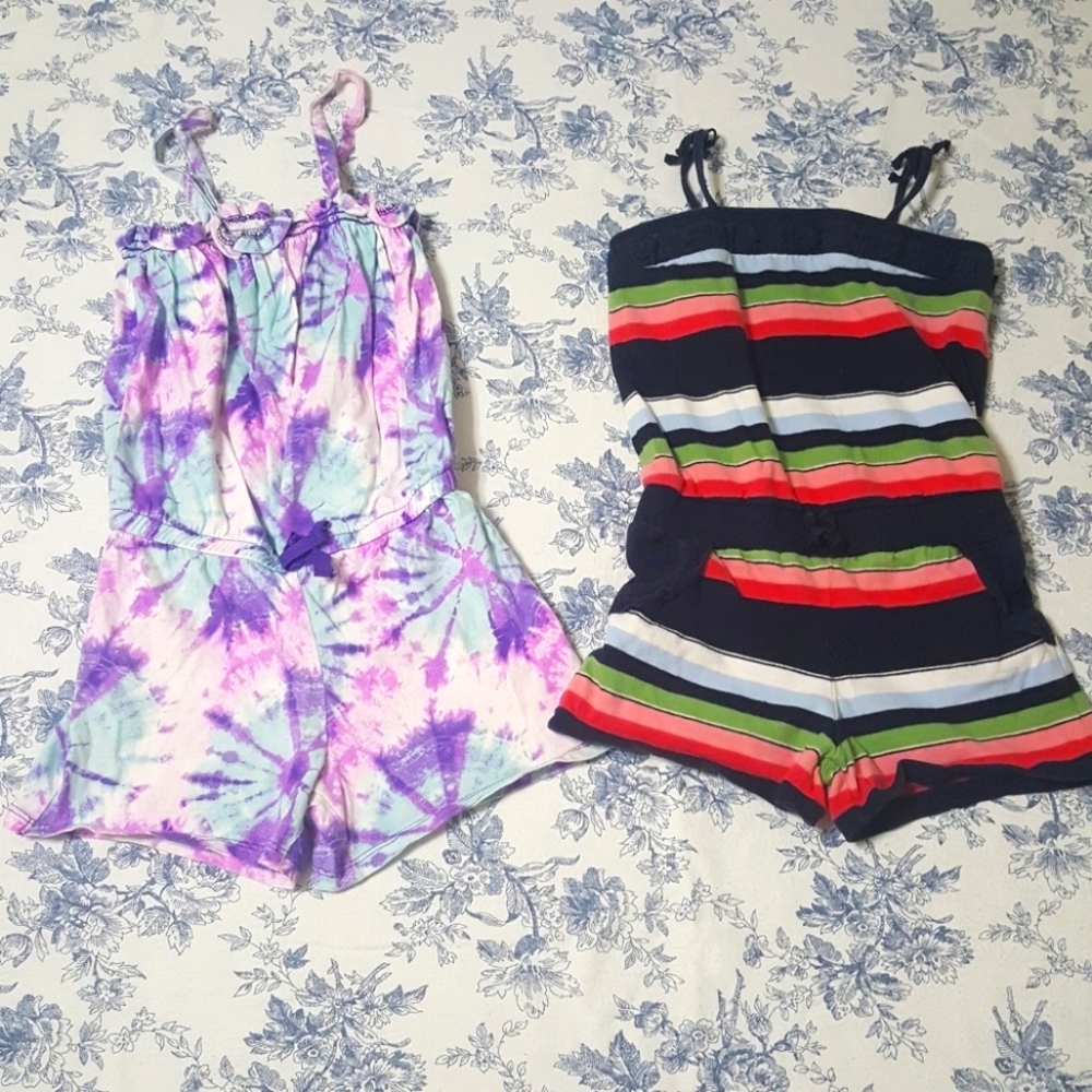 (2) piece girls size 5 rompers